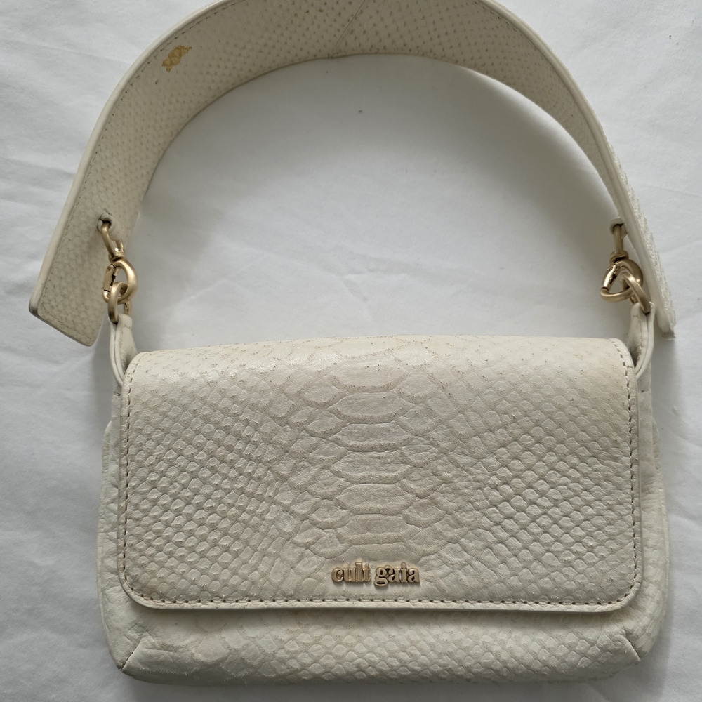 Cult Gaia White Textured Women's Bag